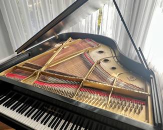 BALDWIN BABY GRAND...SATIN EBONY FINISH AND RECONDITIONED...WONDERFUL INSTRUMENT!