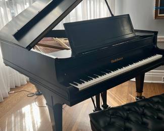 BALDWIN BABY GRAND...SATIN EBONY FINISH AND RECONDITIONED...WONDERFUL INSTRUMENT!