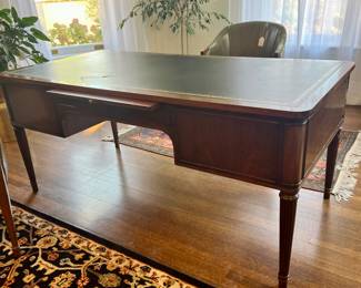 LEATHER TOP PARTNERS DESK