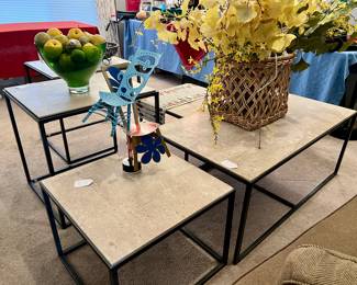 STONE AND METAL TABLES
