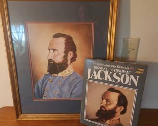 Stonewall Jackson Framed Print and Book