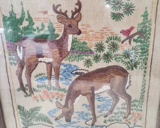 Embroidered Framed Art