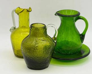 Vintage Crackle Glass 