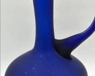 Cobalt Blue Glass Carafe
