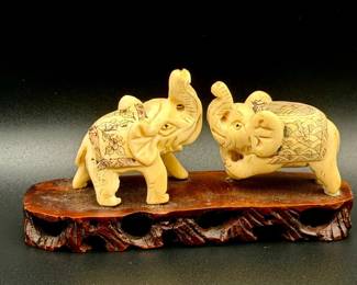 Possible Bone Elephant Carving
