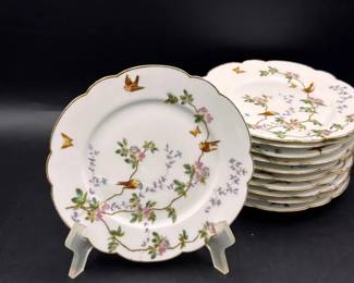 (11) RB Limoges Porcelain Plates
