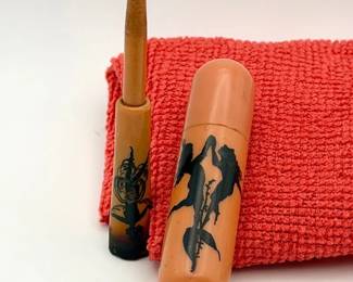 Art Deco Style Vintage Cigarette Holder With Case
