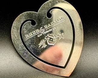 Reed & Barton Heart Bookmark
