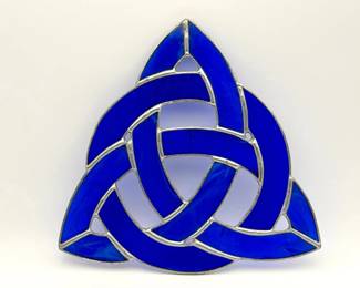 Celtic Trinity Knot stained-glass Suncatcher
