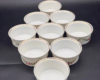 (9) Mehun France - Porcelain Ramekin
