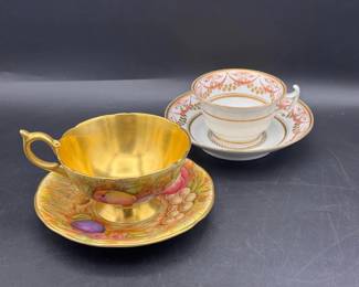 (2) Tea Cups Feat - Aynsley England Bone China
