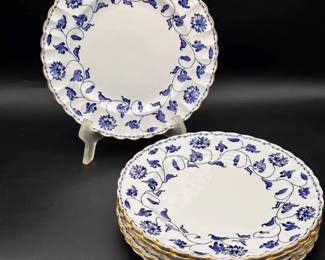 (11) Spode Blue Colonel - Fine Bone China 10.5” Plates
