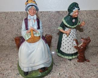 Royal Doulton "Rest Awhile" and "Old Mother Hubbard"