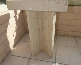 Faux marble. MCM table.