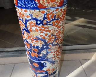 Asian themed umbrella/cane stand.
