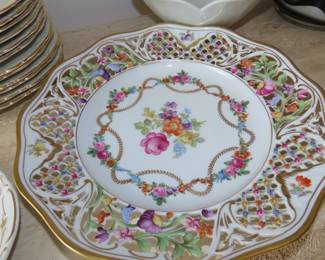 German filligree cake plate.