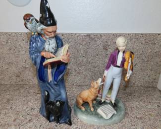Royal Doulton "The Wizard" and "The Young Master".