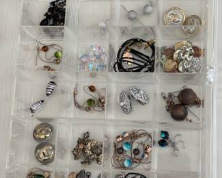 Pierced/clip earrings and misc.