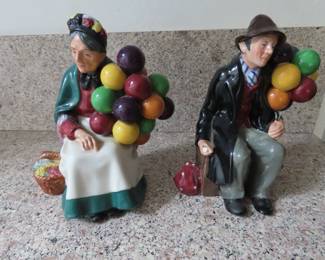 Royal Doulton "Old Ballon Seller", and "The Balloon Man"