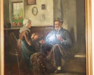 Oil on canvas by "L Hardegg"