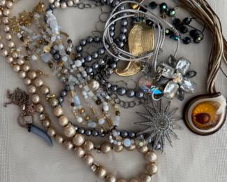 Assortment of costume necklaces