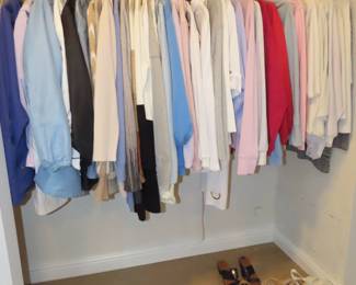 Ladies clothing and shoes size 9.