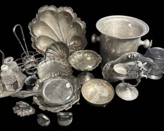 SilverPlated Wine Bucket, Cruet Sets, Mirror,  Decor 