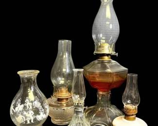 Vintage Hurricane Lamps