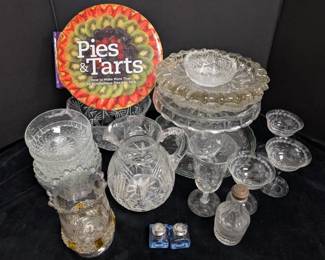 Glass Cake Stand, Wine Glasses More