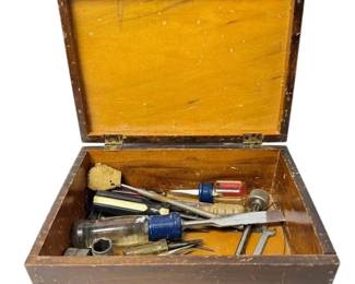Small Wood Toolbox W Tools