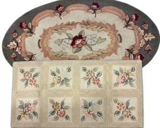 Two Hand Hook Floral Rugs