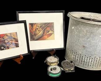 Fishing Reels, Minnow Bucket More
