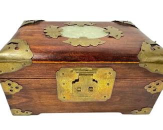 Shanghai China Brass Wood Jewlery Box