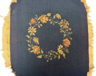 Handmade Floral Crossstitch Tapestry 