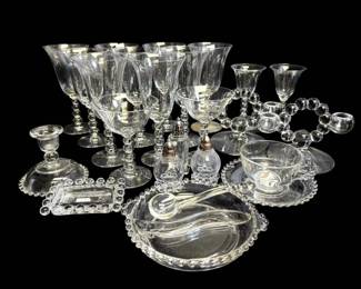 Matching Water Glasses, Wine Glasses, Candle Stick Holders, More