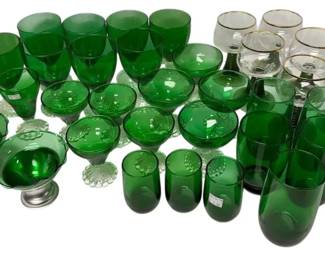 Green Wine Glasses, Cups and More