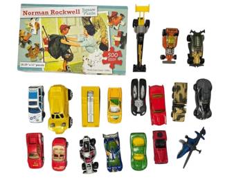 Norman Rockwell Puzzle, Hotwheels More Cars