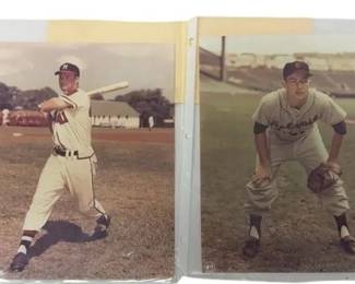 Baseball Detroit Tigers Al Kalne and Braves Eddie Mathews Photographs 