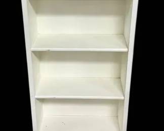 White Narrow Bookcase