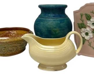 Fiesta Yellow Gravy Boat, Hull Art Pottery and More