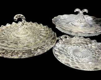 Glass Serving Plates, Cake Stands, More