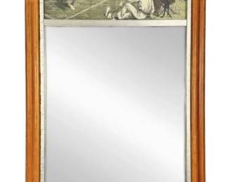 Vintage Framed Tennis Print Mirror