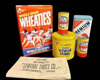 Reds Wheaties, Vintage Tins Bank Bag