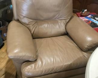 Leather recliner