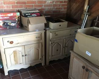 (2) brand new wood nightstands