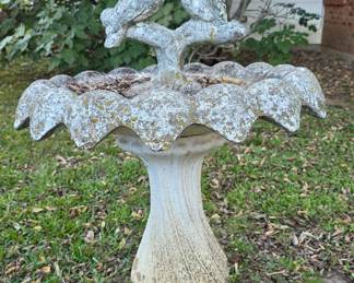 cement birdbath