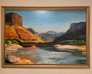 very nice mid century 1960s painting