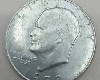 Sixteen 1972 Eisenhower Dollar Coins No Mint Mark