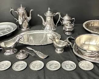 Various Silverplate, Stainless Steel Wilton Columbia, Brodger, Oneida, FB Rogers And GH Sheffield