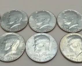 Ten Bicentennial Kennedy Half Dollars